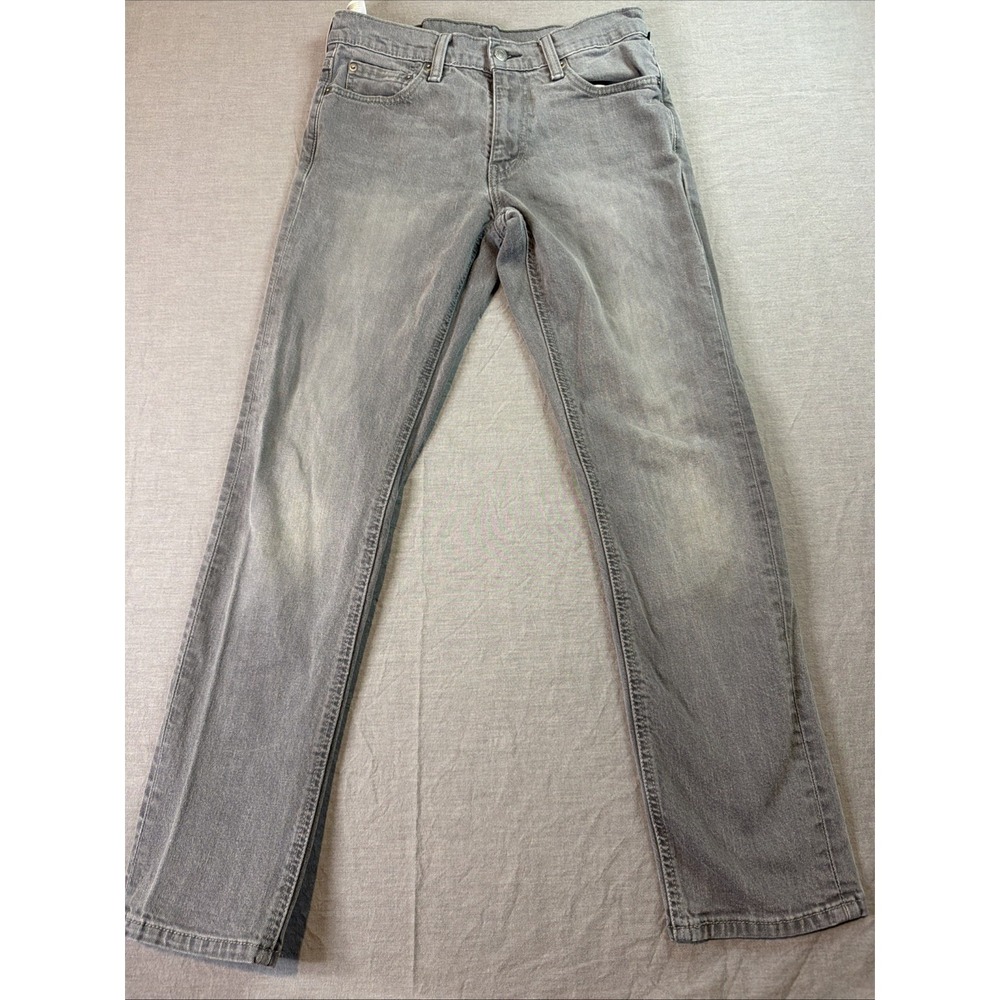 Levis 541 Jeans 30x32 Black Dark Gray Wash Cotton Stretch Straight Fit Denim